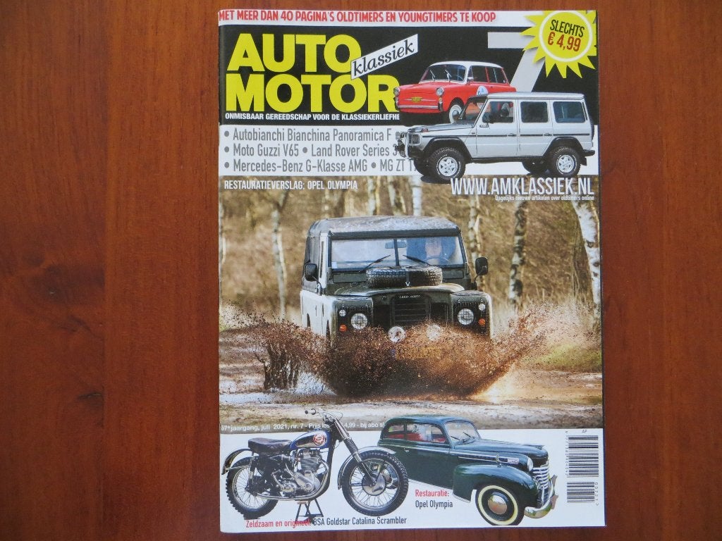 Auto Motor Klassiek 7 2021 Autobianchi Bianchina Panoramica, Ophalen of Verzenden, Nieuw, Algemeen