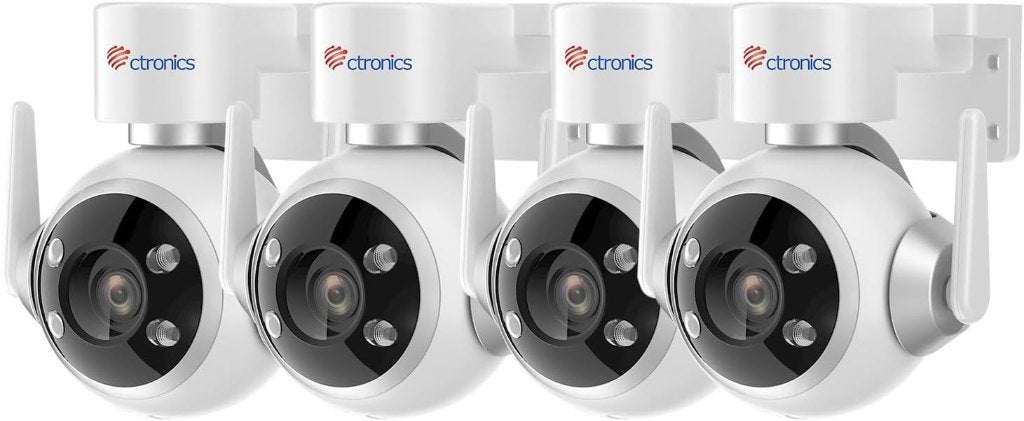 Ctronics CTIPC-700C-P4, securitycam Wifi, FHD, PTZ, 4 stuks