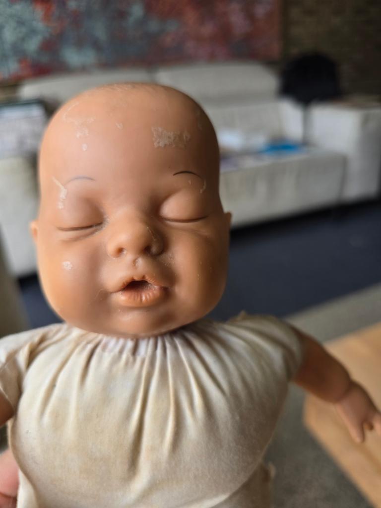 Vintage babypop, Verzamelen, Poppen, Ophalen of Verzenden, Gebruikt, Pop