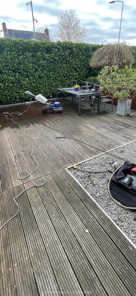 Vlonder Hout steiger terras oprit weer nieuw restauratie, Ophalen, Zo goed als nieuw, Hout