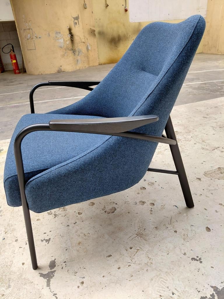 Harvink Blazoen | Fauteuil | Blauw wol | zgan, Modern design, Harvink, Info@andriesign.nl, Ophalen of Verzenden