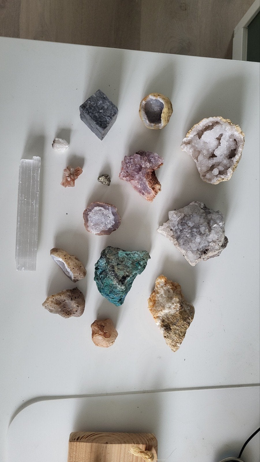 verzameling ruwe edelstenen, mineralen en geodes, Ophalen of Verzenden, Mineraal