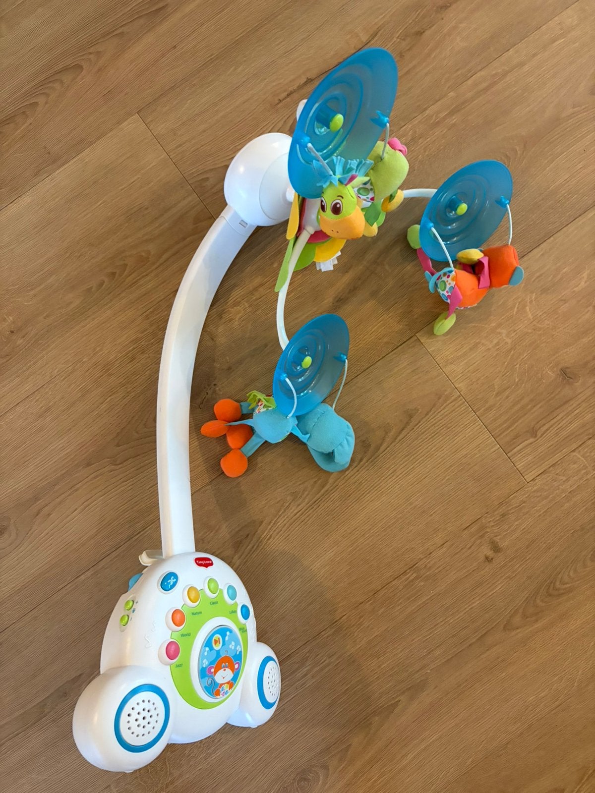 Tiny love muziekmobiel boxmobiel, Kinderen en Baby's, Speelgoed | Babyspeelgoed, Ophalen of Verzenden, Zo goed als nieuw, Mobiel
