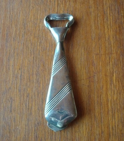 Fles Opener Stropdas, Zilver, Ophalen of Verzenden, Metaal, Overige typen
