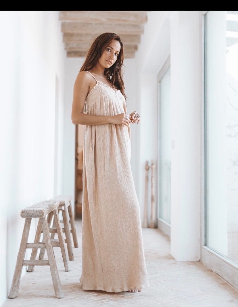 Moost Wanted Maxi Jurk Beige Maat M, Maat 38/40 (M), Beige, Nieuw, Ophalen of Verzenden