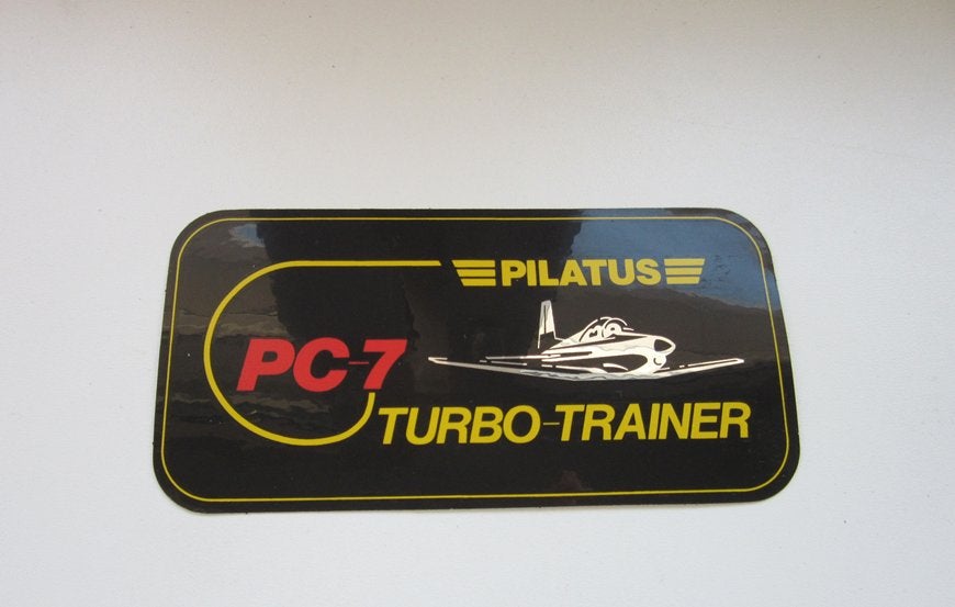 PC-7 sticker Pilatus turbo-trainer, Verzenden, Luchtmacht, Nederland, Overige typen