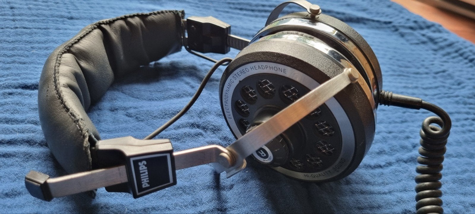 Vintage Philips koptelefoon jaren '70, Muziek en Instrumenten, Ophalen of Verzenden, Gebruikt