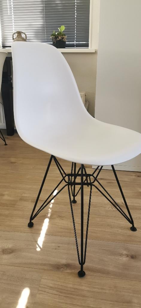 Mooie eetkamerstoelen, Huis en Inrichting, Ophalen, Stof, Wit, Zo goed als nieuw
