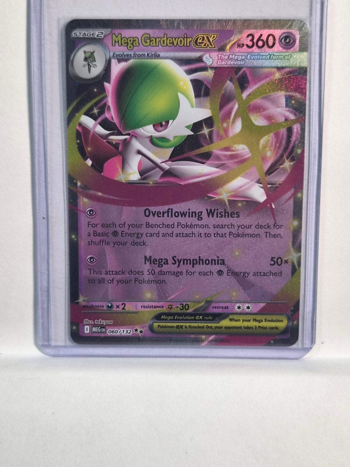 Mega Gardevoir EX 060/132 Pokémon Kaart, Ophalen of Verzenden, Zo goed als nieuw, Losse kaart
