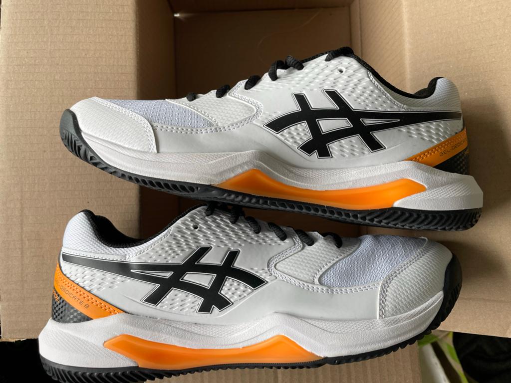 ASICS Sportschoenen - Wit/Zwart/Oranje, Ophalen of Verzenden, Nieuw, Wit, Sneakers of Gympen