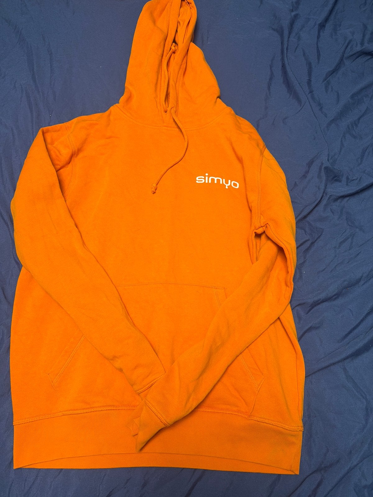 Simyo hoodie unisex, Ophalen of Verzenden, Zo goed als nieuw, Maat 48/50 (M), Oranje