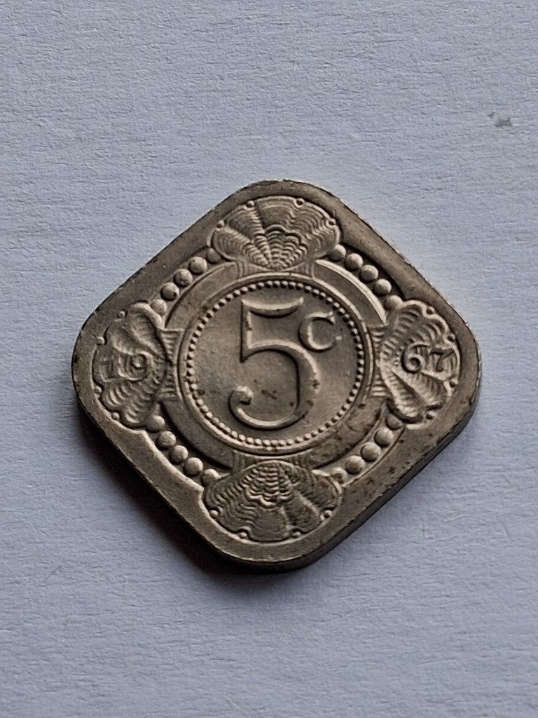 5 cent 1967 Nederlandse Antillen, Ophalen of Verzenden, Koningin Juliana, 5 cent, Losse munt