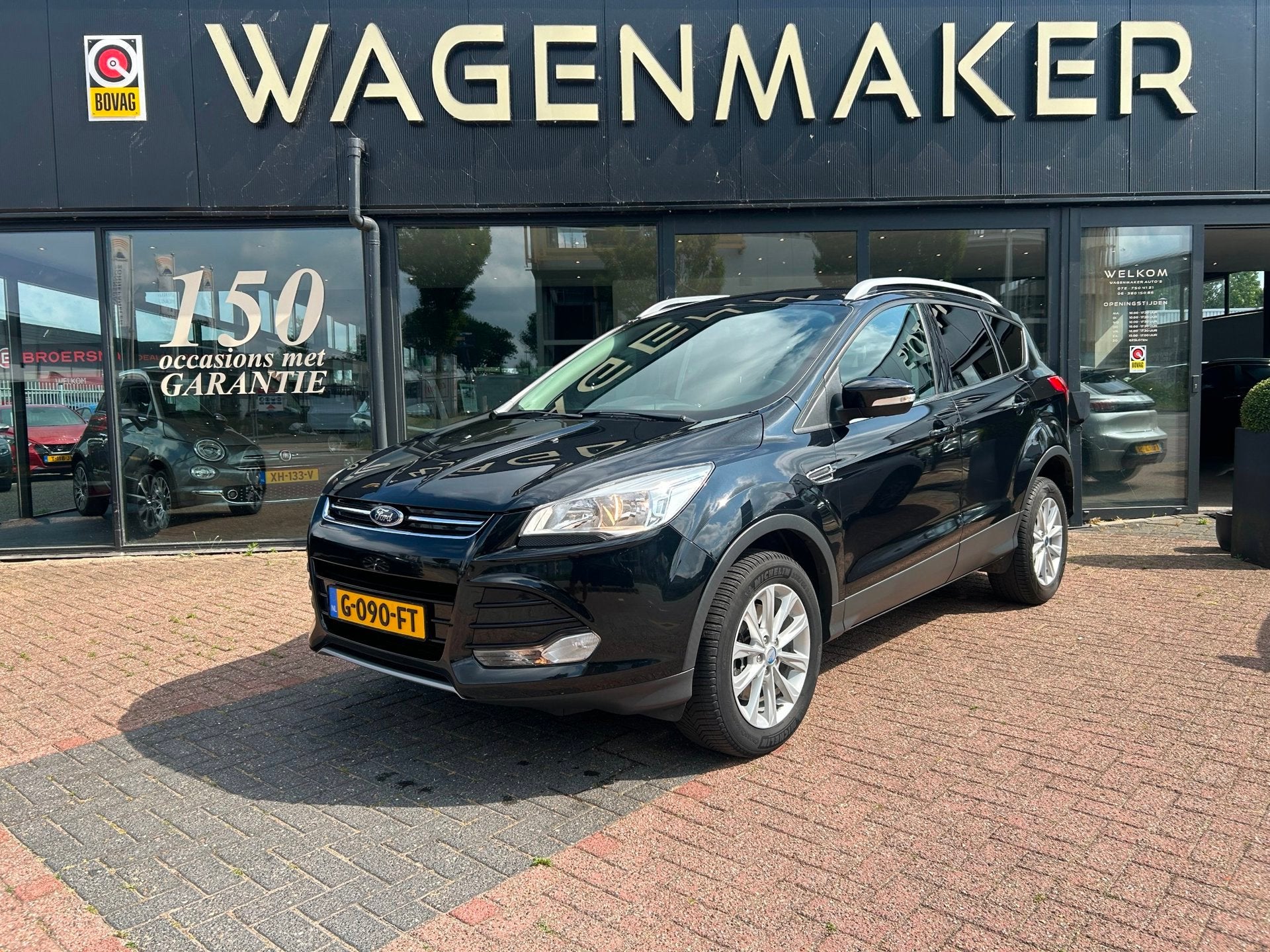 Ford Kuga 1.5 Titanium 4WD AUT|Clima|Cruise|NAVI|CAM|Trekhaa, Auto's, Ford, Automaat, Euro 6, 4 cilinders, Zwart