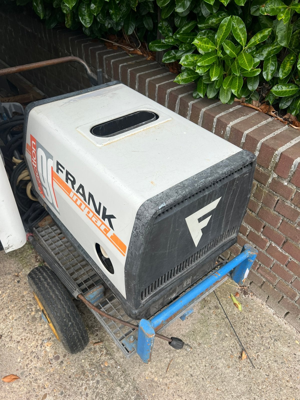 Frank professionele diesel warmwater hogedrukreiniger DEFECT, Tuin en Terras, Hogedrukreinigers, Ophalen, Gebruikt, Benzine