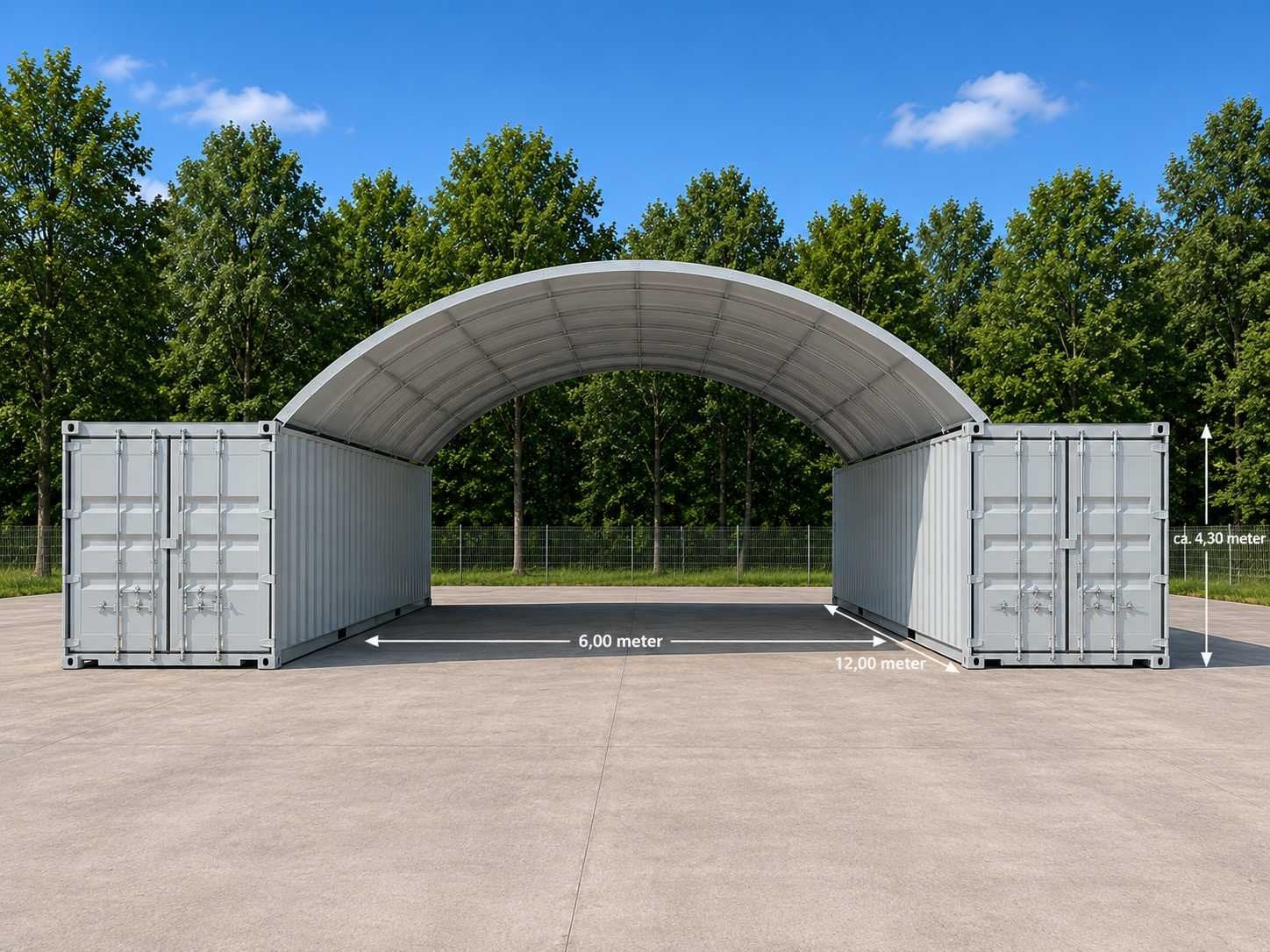 2026 - Easy-Going - (6x12x2 meter) - Shelter overkapping / t