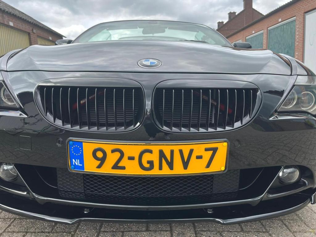 BMW 6-Serie 4.8 I 650 Cabrio AUT 2007 Zwart, Auto's, BMW, Automaat, Achterwielaandrijving, 8 cilinders, 4 stoelen