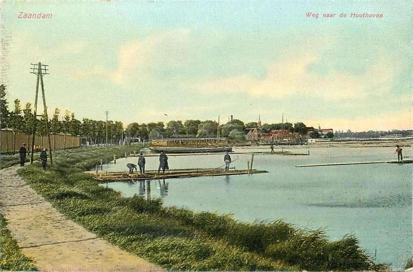 377-386-027 Zaandam Weg naar de Houthaven, Verzenden, Voor 1920, Noord-Holland
