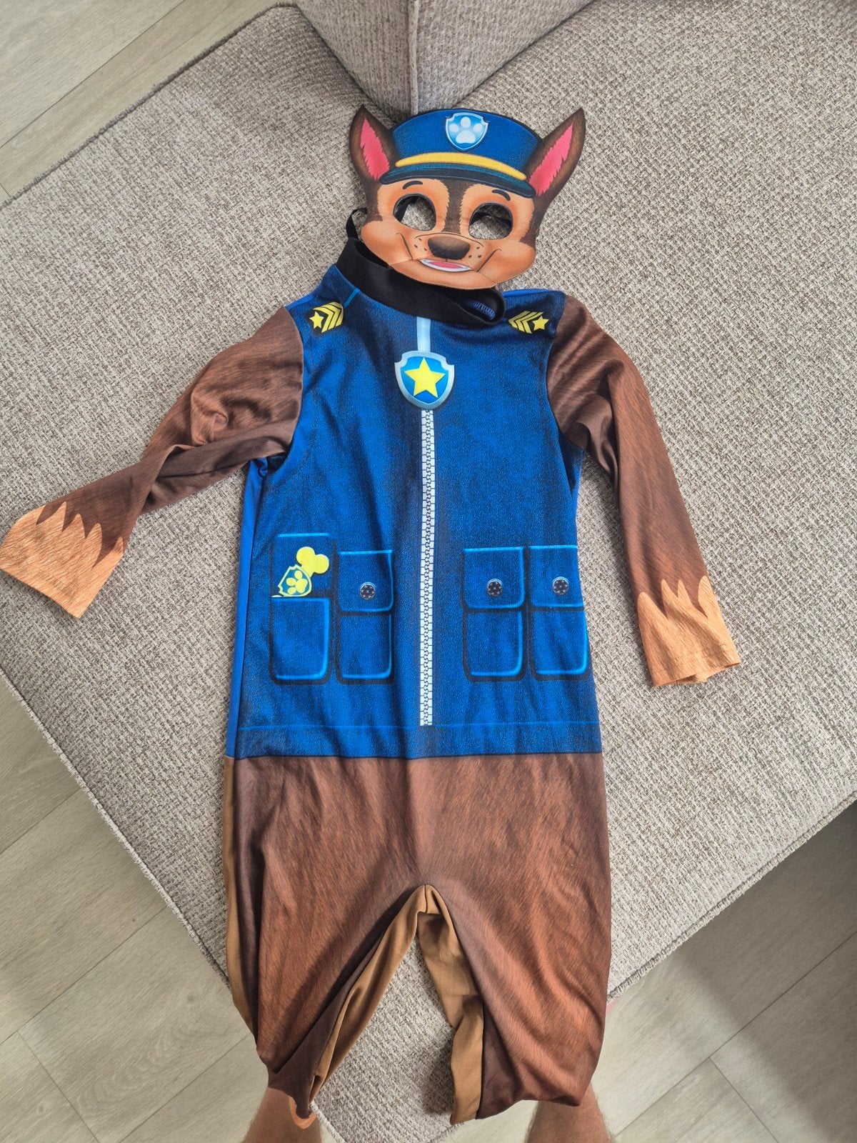 Paw Patrol Chase verkleedpak - Maat 110-116, Ophalen of Verzenden, Gebruikt, 110 t/m 116, Jongen of Meisje