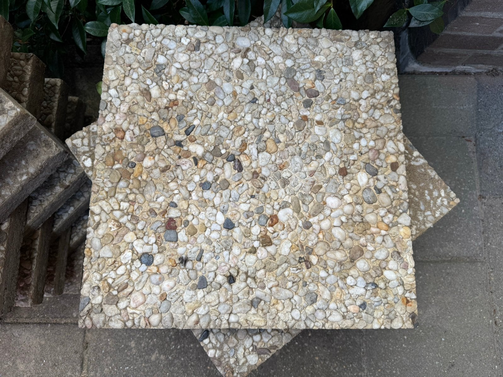 Grindtegels 40x40, Tuin en Terras, Ophalen, Gebruikt, 10 m² of meer, Beton