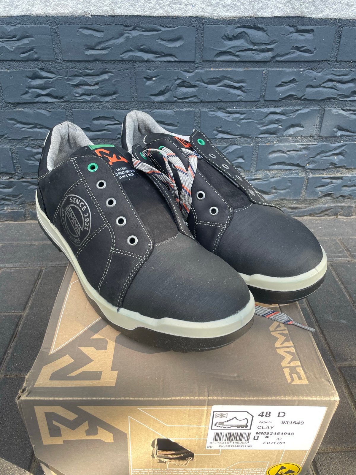 Nieuwe Emma Clay S3 Werkschoenen Maat 48, Zwart, Nieuw, Ophalen of Verzenden, Werkschoenen