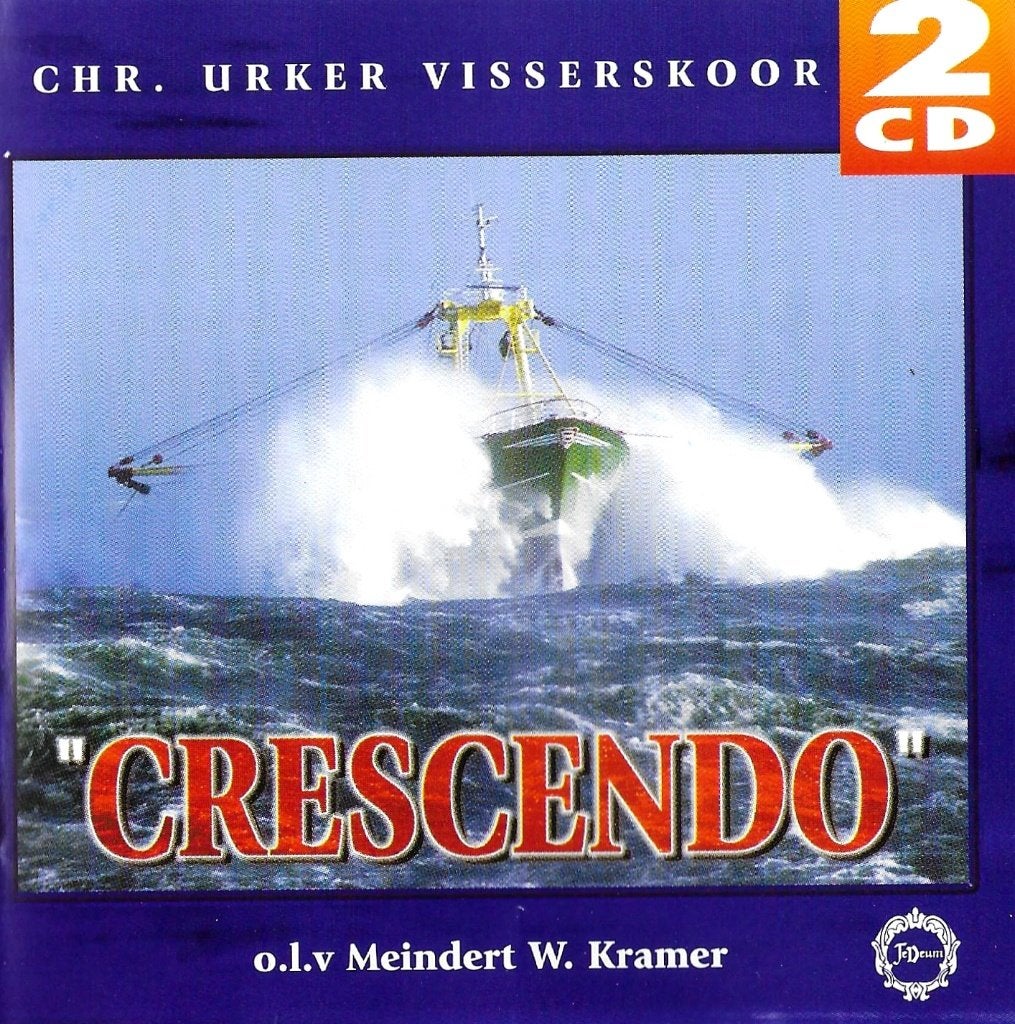 2 CD - CHR.URKER VISSERSKOOR 'CRESENDO' - CRESENDO., Cd's en Dvd's, Cd's | Religie en Gospel, Verzenden, Zo goed als nieuw, Geestelijke liederen