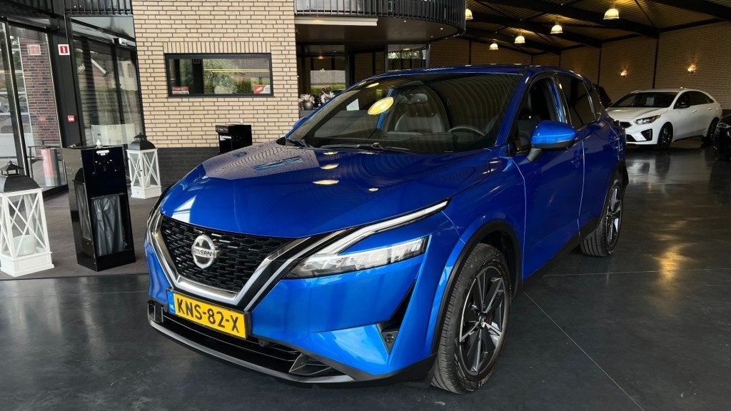 Nissan QASHQAI 1.3 MHEV X TEKNA 36.804 Km ! 1e Eigenaar- Tre, Huisgarantie, Met garantie (alle), Blauw, Bedrijf
