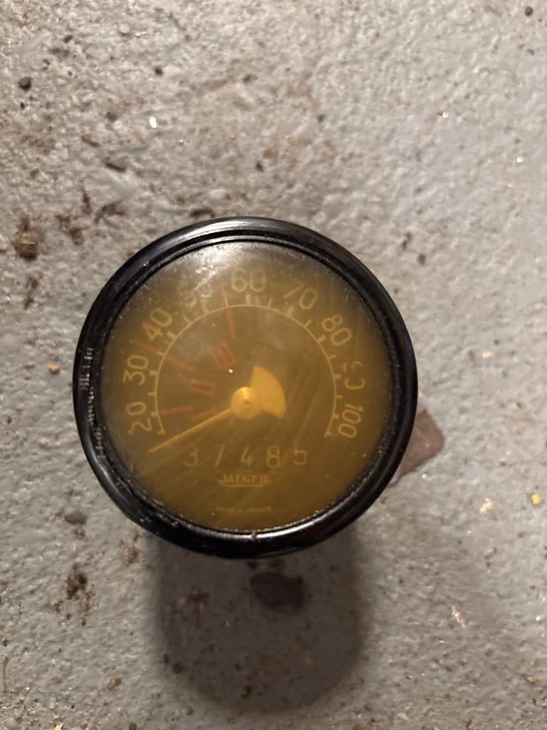 Citroën 2CV snelheidsmeter - oud model, Auto-onderdelen, Ophalen, Gebruikt, Citroën