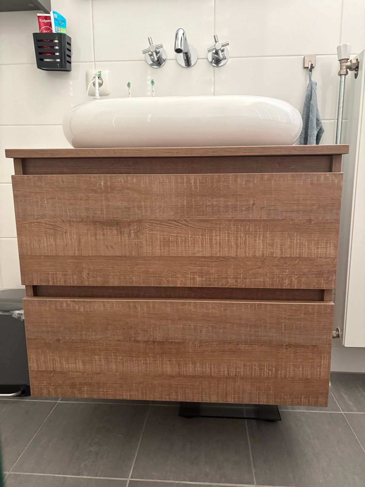 Primabad Badkamermeubel met wasbak en 2 lades, Ophalen, 50 tot 100 cm, Zo goed als nieuw, Minder dan 100 cm