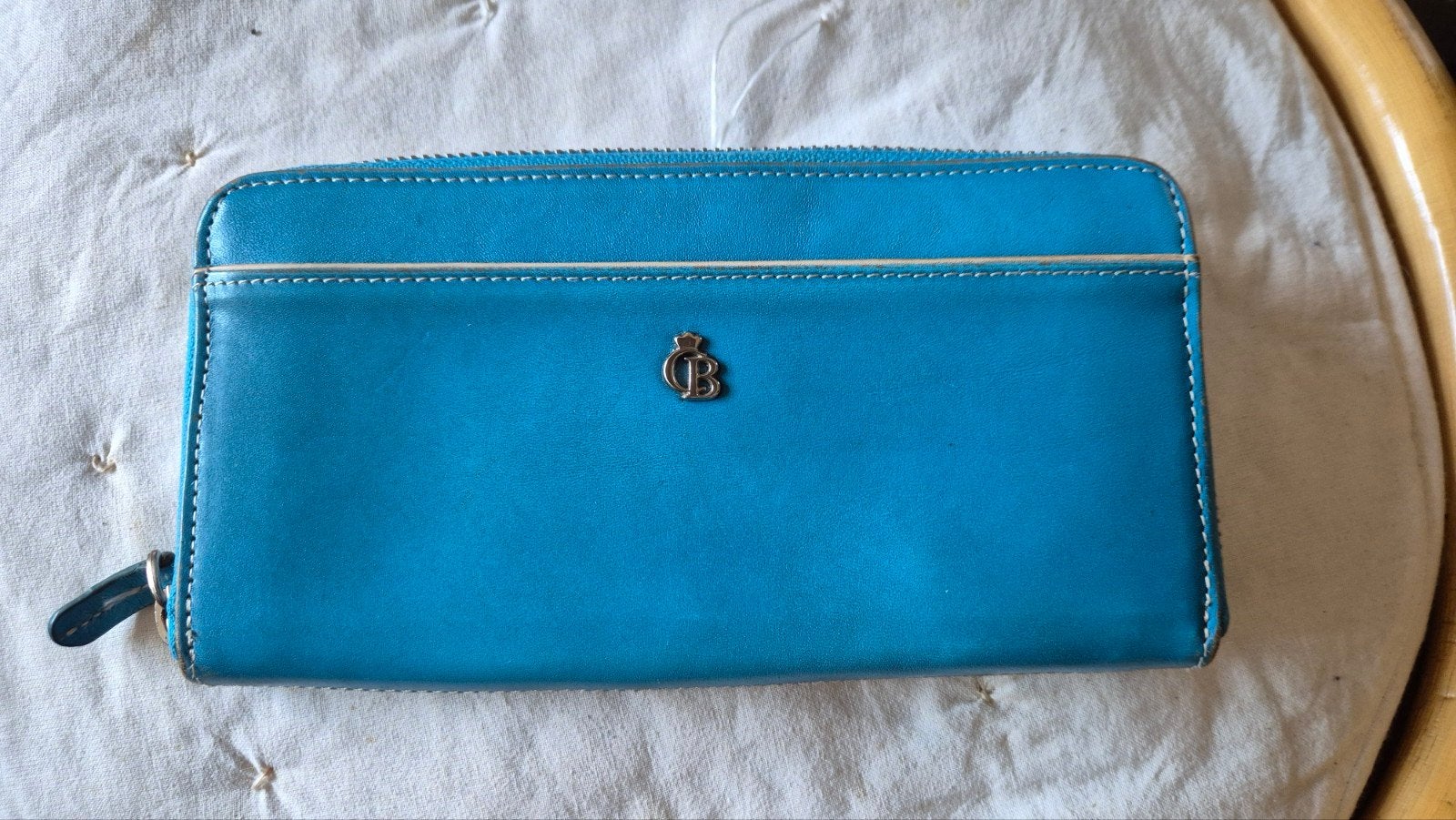 Castelijn & Beerens zgan aqua echt leren portemonee, Sieraden, Tassen en Uiterlijk, Portemonnees, Overige merken, Blauw, Ophalen of Verzenden