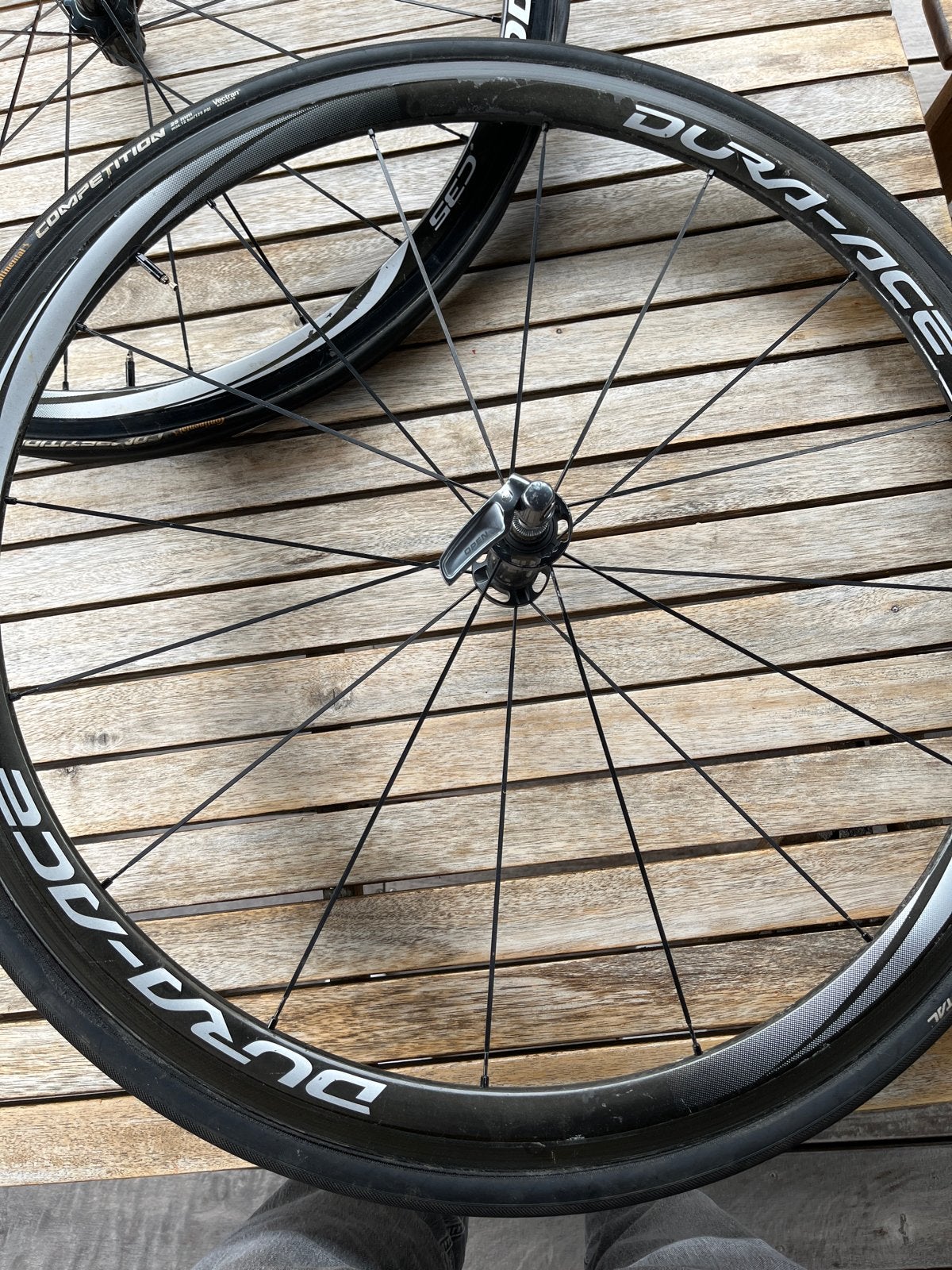 Dura-Ace C35 Wielset met Continental Competition Banden, Ophalen, Gebruikt, Overige typen