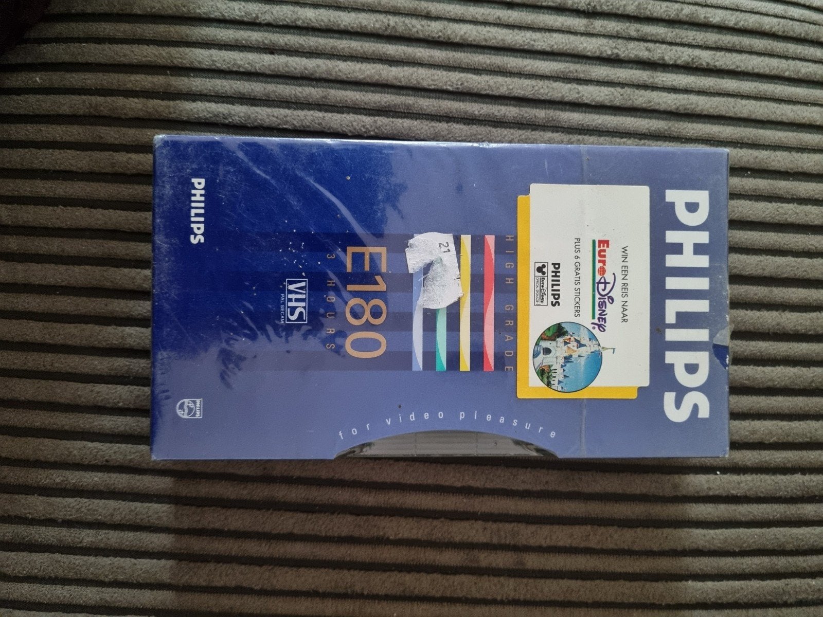 Philips E180 HG VHS videoband - Nieuw in verpakking, Ophalen of Verzenden, Nieuw in verpakking, VHS