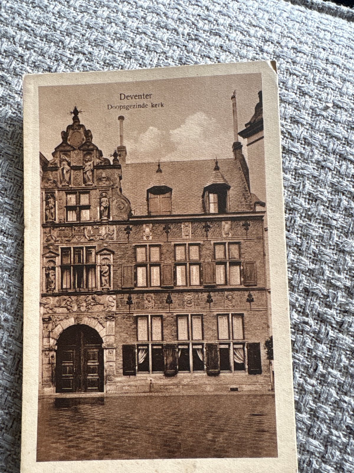 Oude Ansichtkaart Deventer Doopsgezinde Kerk, Ophalen of Verzenden, Voor 1920, Ongelopen, Gelderland