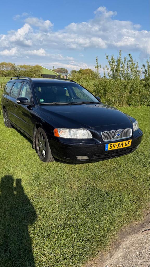Volvo V70 2.4 D5 136KW Geartronic 2007 Blauw, 1800 kg, Blauw, Stationwagon, Diesel