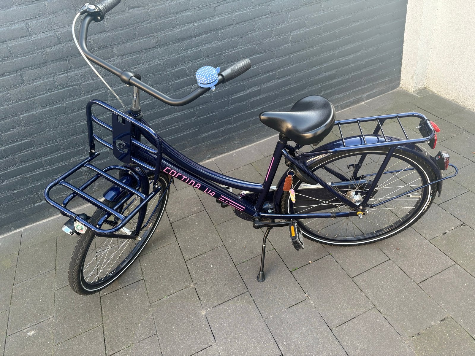 Cortina U4 Transportfiets Dames - Donkerblauw, Overige merken, Gebruikt, Versnellingen, Ophalen of Verzenden