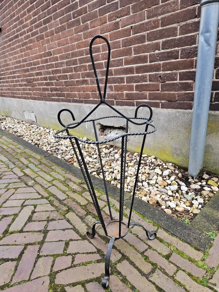 Brocante Paraplustandaard van Smeedijzer, Ophalen of Verzenden