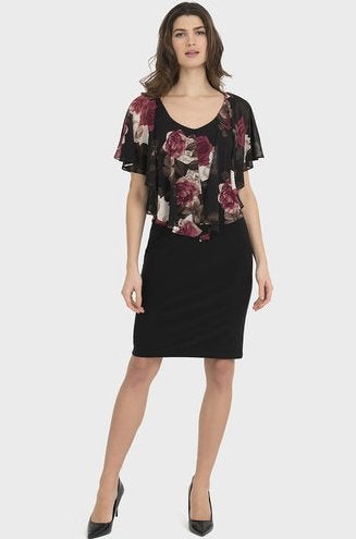 Joseph Ribkoff schitterende jurk chiffon overlaag mt 38/M