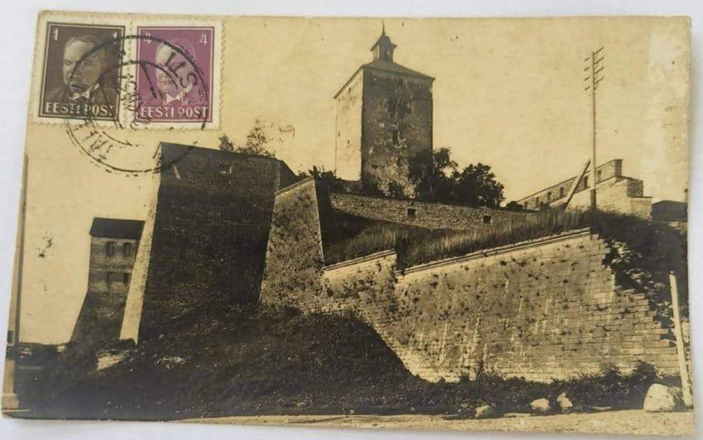 Estland 1937 Ansichtkaart naar Palembang, Ophalen of Verzenden, Overige landen, Gestempeld