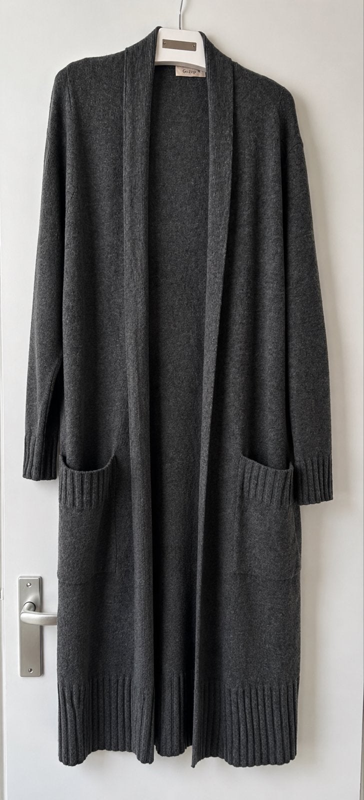Lange cashmere vest - nooit gedragen, Ophalen of Verzenden, Nieuw, Maat 38/40 (M), Grijs