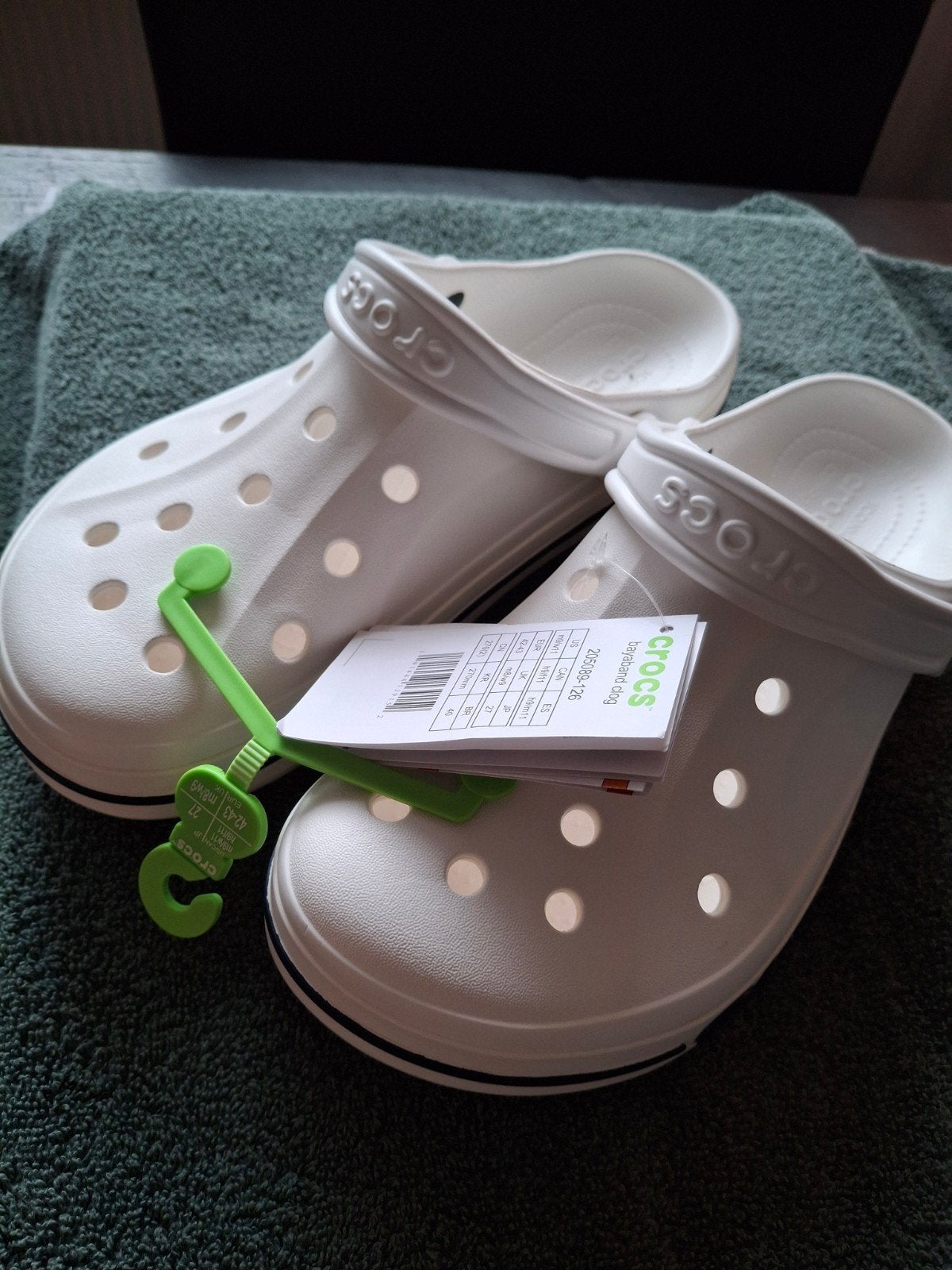 Nieuwe Crocs Bayaband Clog - Wit - Maat 42-43, Ophalen, Wit, Overige typen, Nieuw
