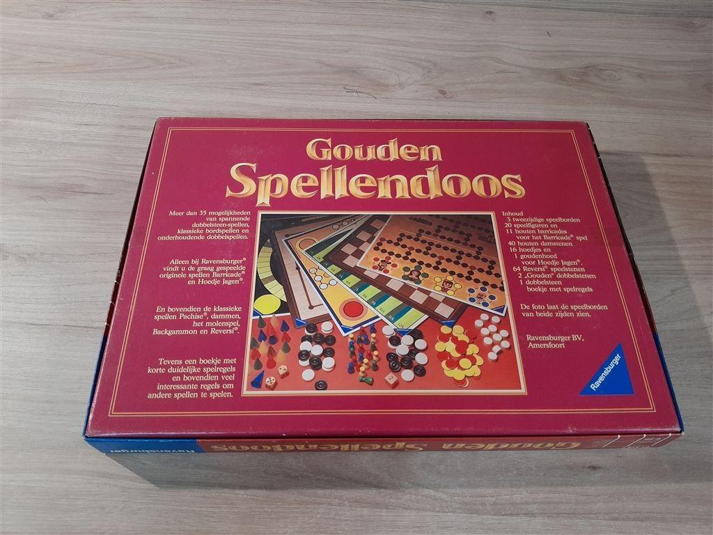 Gouden spellendoos - s5835, Verzenden, Zo goed als nieuw