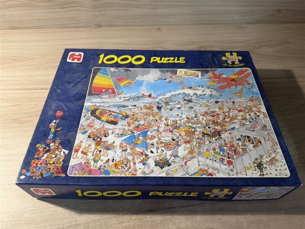 Jan van Haasteren - op het strand - 1000 stuks - s6625, Verzenden, 500 t/m 1500 stukjes, Zo goed als nieuw