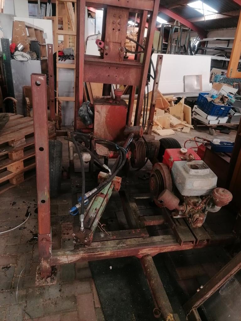 Hout klover, Ophalen, Liggend
