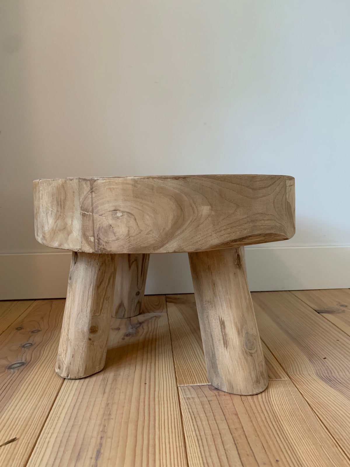 Bijzettafel teak, Huis en Inrichting, Tafels | Bijzettafels, Ophalen, Minder dan 45 cm, Minder dan 55 cm, Gebruikt