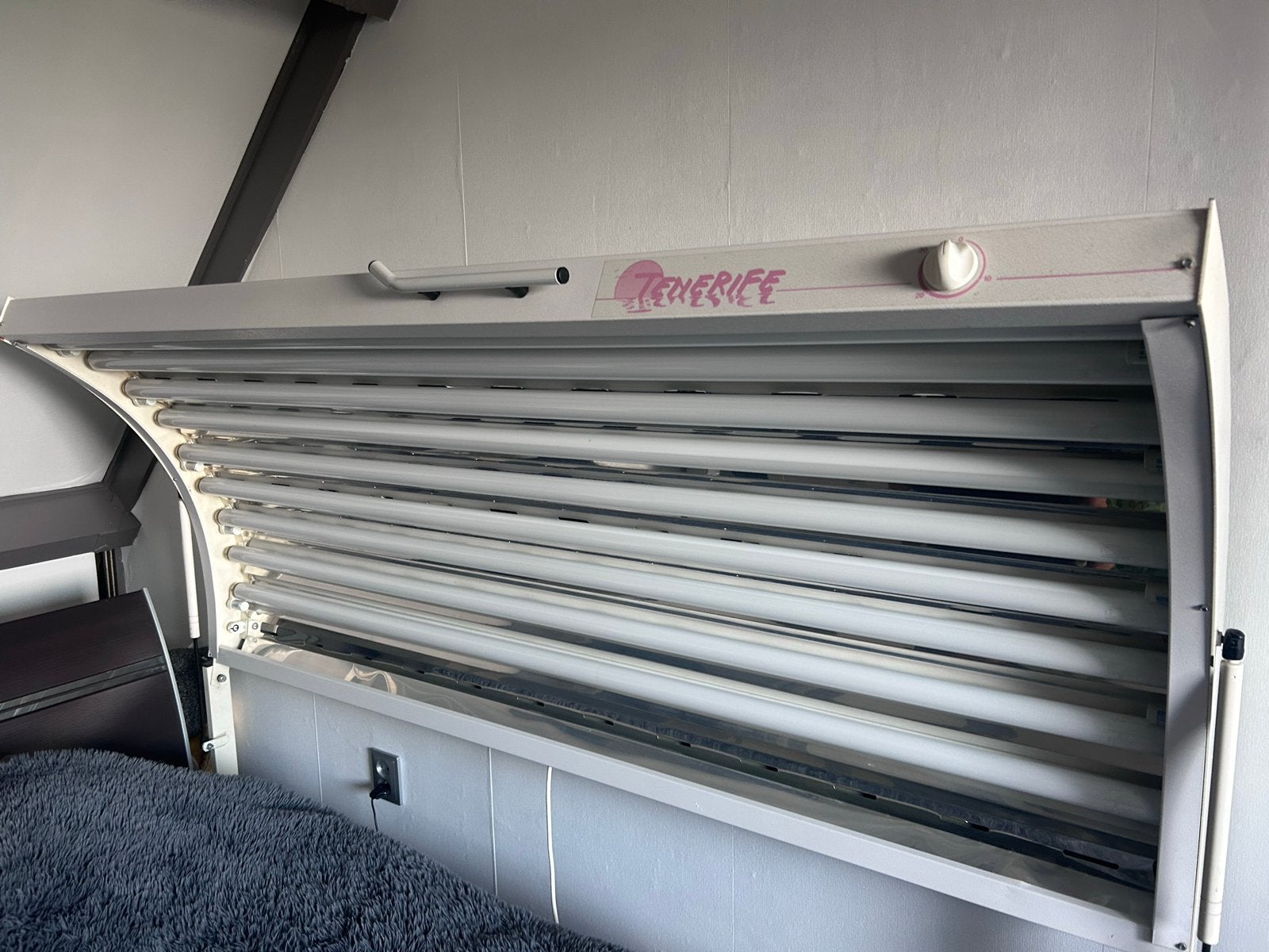 Zonnebank Tenerife enkelzijdig - Maxlight lampen, Witgoed en Apparatuur, Zonnebanken en Gezichtsbruiners, Ophalen, Gebruikt, Zonnebank enkelzijdig