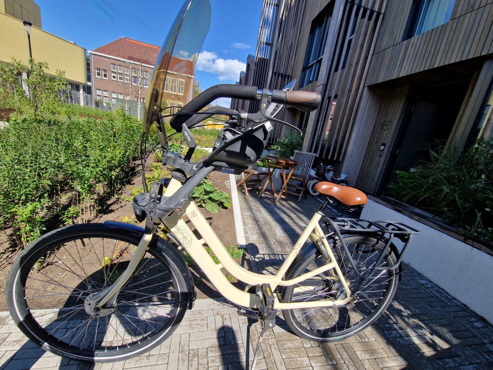 BSP Seine Evo Damesfiets met Urban Iki kinderzitje en windsc, Ophalen, Gebruikt, Overige merken, Versnellingen