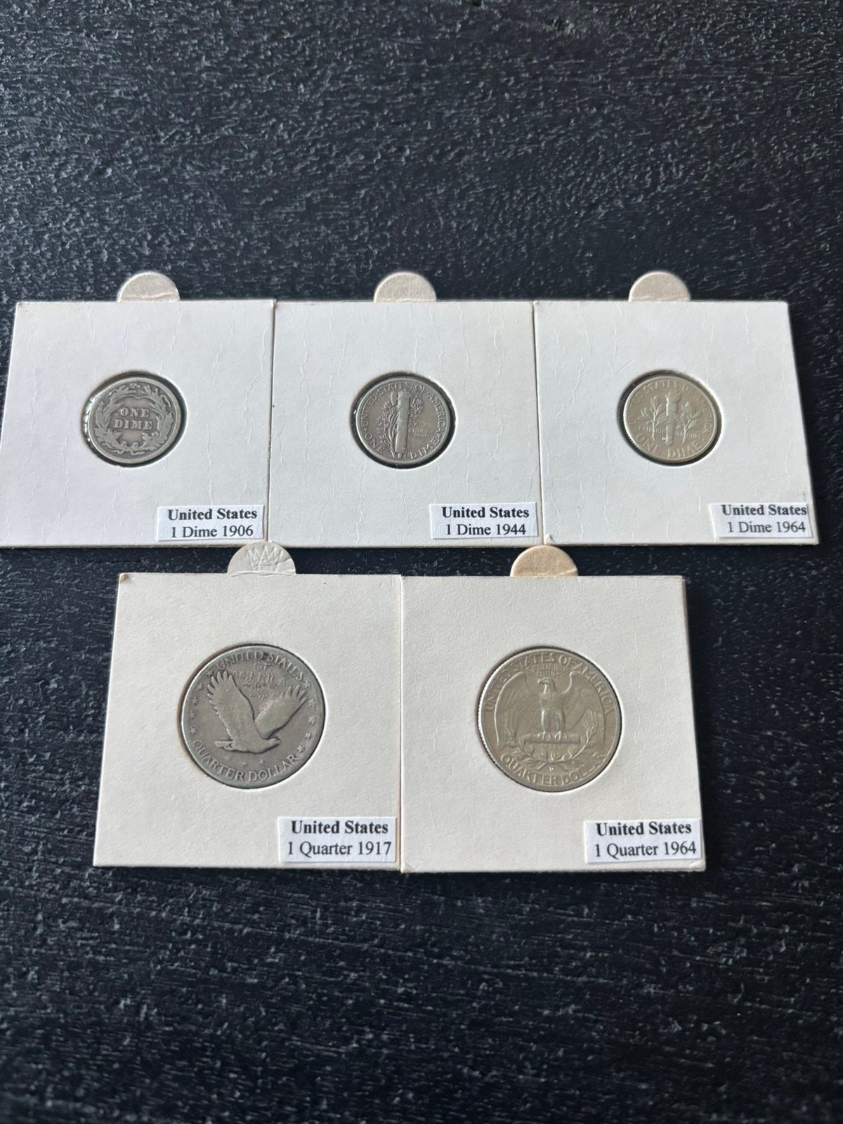 Zilver dime Quarter United states Amerika zilveren munten, Ophalen of Verzenden, Noord-Amerika, Zilver