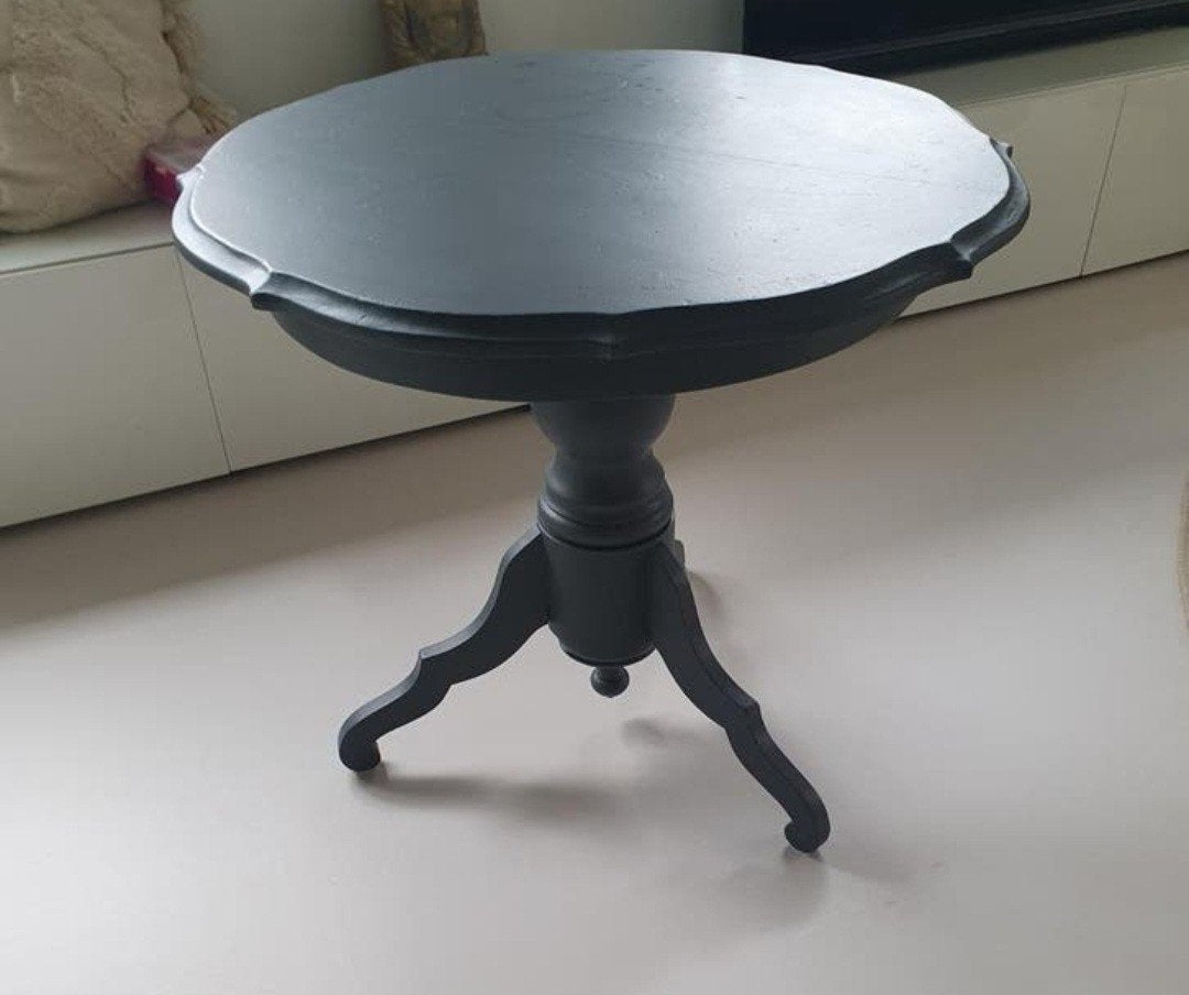 Vintage bolpoot tafel - 80 doosnede, Ophalen