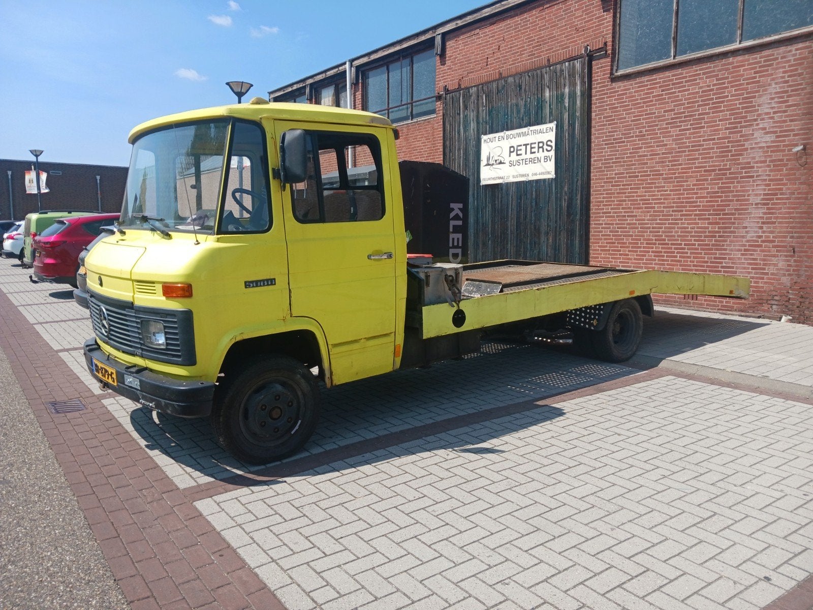 mercedes 508D 1984 oprijwagen oldtimer, Achterwielaandrijving, Overige carrosserieën, Te koop, Geel