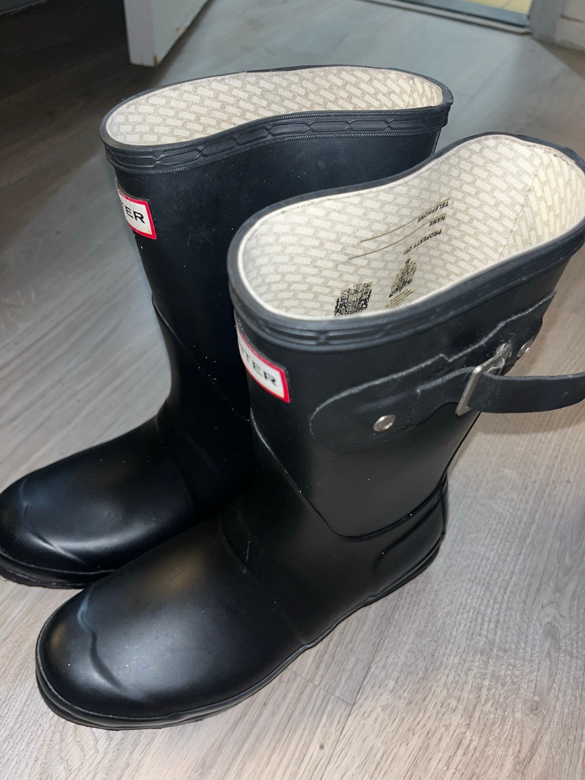 Hunter regenlaarzen, Kleding | Dames, Ophalen of Verzenden, Gedragen, Zwart, Regenlaarzen