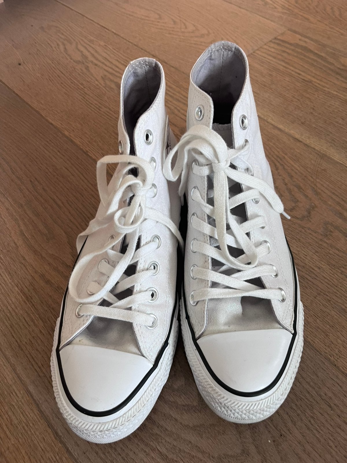 Converse All Star hoge sneaker wit met glitters maat 40, Ophalen of Verzenden, Zo goed als nieuw, Wit, Sneakers of Gympen